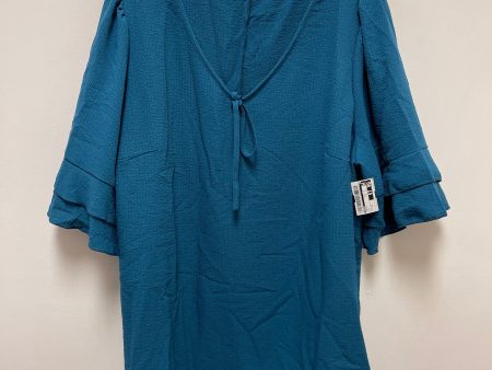 Top Short Sleeve By Shein In Teal, Size: 3x Hot on Sale