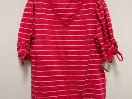 Top Short Sleeve By Talbots In Pink, Size: M Online now