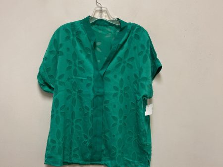 Top Short Sleeve By Shein In Green, Size: Xl For Discount