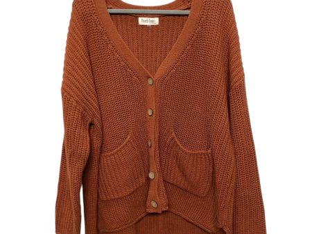 Sweater Cardigan By Peach Love Cream California In Brown, Size:L For Discount