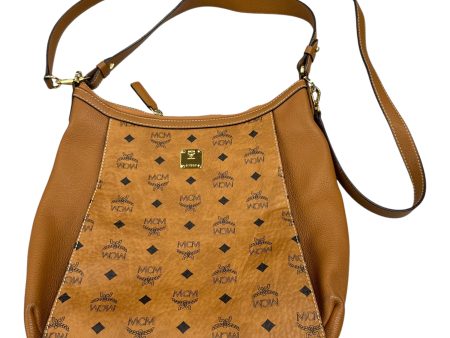 Handbag Luxury Designer By Mcm In Brown, Size:Medium Discount