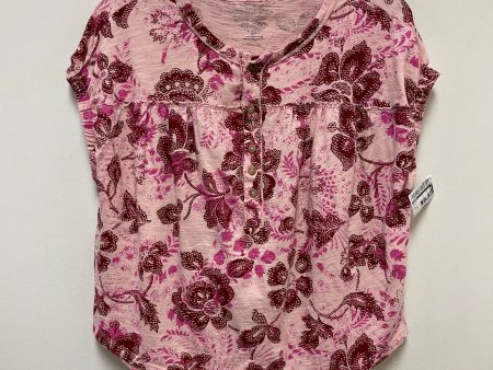 Top Short Sleeve By Pilcro In Pink, Size: Xs Online Sale