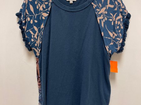 Top Short Sleeve By Umgee In Blue, Size: L For Discount