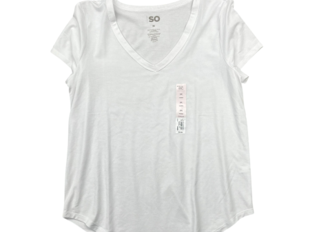 Top Short Sleeve Basic By So In White, Size: M Supply