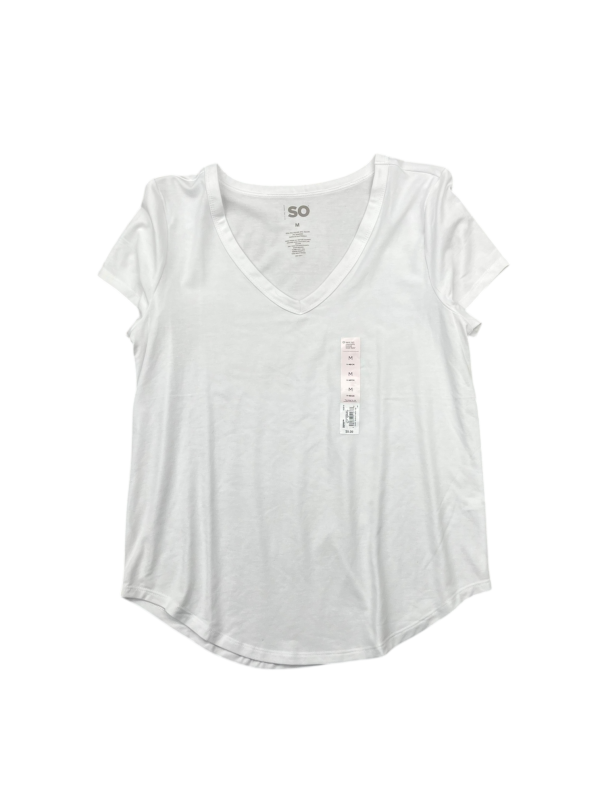 Top Short Sleeve Basic By So In White, Size: M Supply