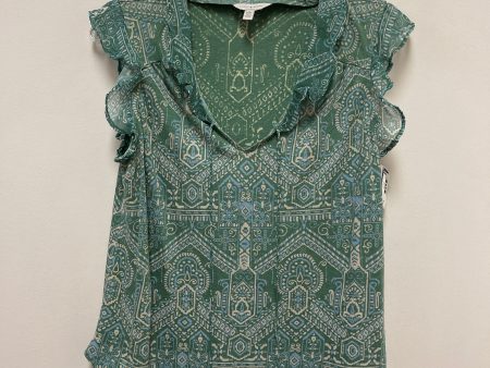 Top Short Sleeve By Lucky Brand In Green, Size: M Supply