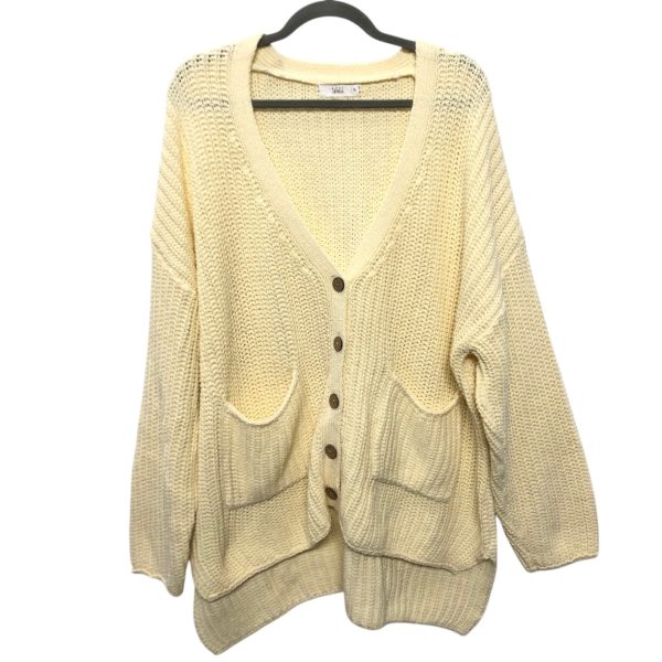 Sweater Cardigan By Clothes Mentor In Cream, Size:Xl Online now