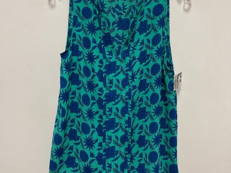 Blue & Green Top Sleeveless 41 Hawthorn, Size L Online Hot Sale