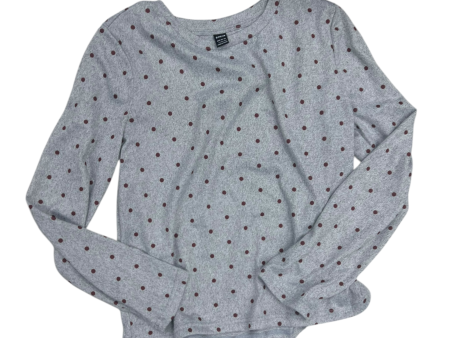 Top Long Sleeve By Shein In Polkadot Pattern, Size: L on Sale