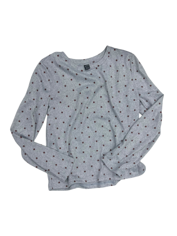 Top Long Sleeve By Shein In Polkadot Pattern, Size: L on Sale