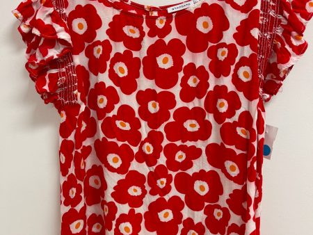 Top Short Sleeve By Staccato In Red, Size: S on Sale