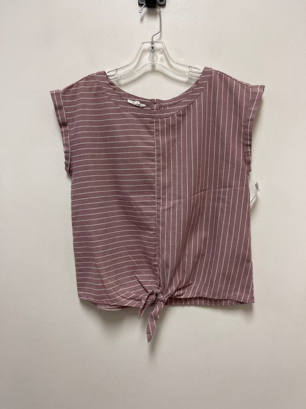 Top Short Sleeve By Maurices In Purple, Size: S Online