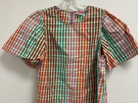 Top Short Sleeve Designer By Kate Spade In Multi-colored, Size: M Cheap