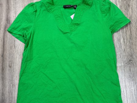 Top Short Sleeve By Rafaella In Green, Size: M For Cheap