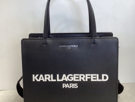 Handbag Designer By Karl Lagerfeld In Black, Size:Medium on Sale