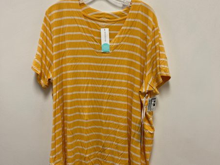 Top Short Sleeve By Market & Spruce In Yellow, Size: 3x Online