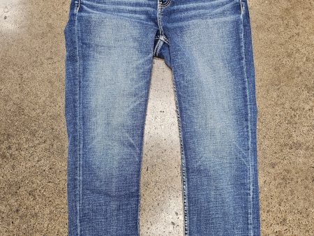 Jeans Straight By Bke In Blue Denim, Size:4 Online Hot Sale