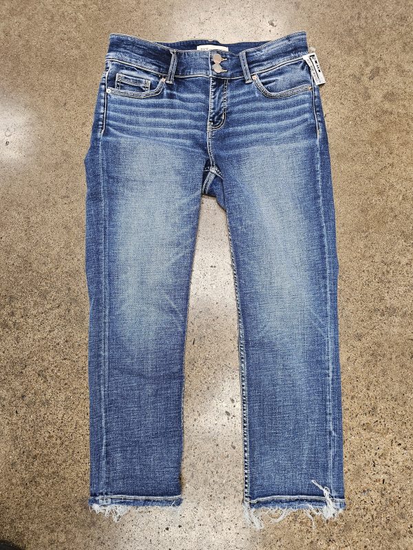 Jeans Straight By Bke In Blue Denim, Size:4 Online Hot Sale