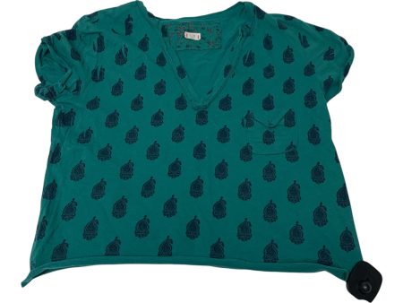 Top Short Sleeve By T.la In Teal, Size: Xs Hot on Sale