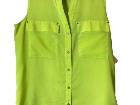 Blouse Sleeveless By Calvin Klein In Green, Size: S Supply