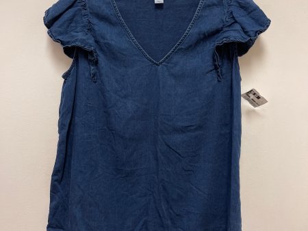 Top Short Sleeve By Old Navy In Blue Denim, Size: S on Sale