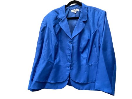 Blazer By Clothes Mentor In Blue, Size: 3x Online Sale