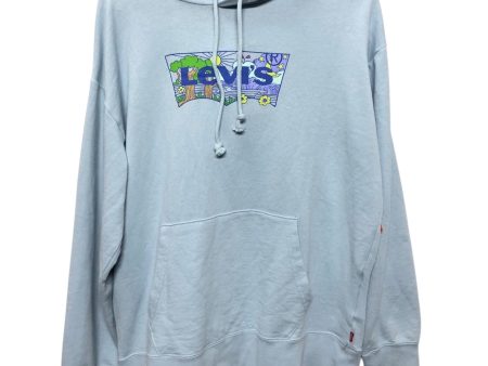 Sweatshirt Hoodie By Levis In Blue, Size:L Cheap