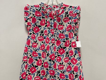 Top Short Sleeve By Thml In Blue & Pink, Size: M Online Sale