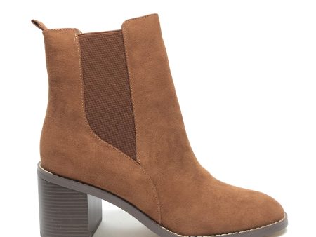 Boots Ankle Heels By Loft In Brown, Size: 11 For Discount