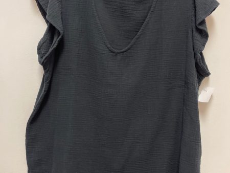 Top Short Sleeve By Three Dots In Black, Size: Xl For Discount