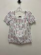 Top Short Sleeve By Talbots In Blue Red & White, Size: S Sale