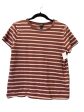 Top Short Sleeve By Wild Fable In Striped Pattern, Size: M Online Sale