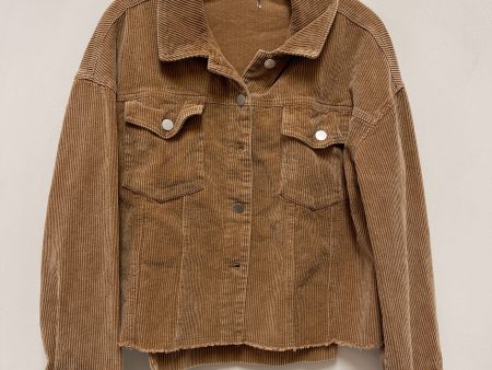 Jacket Shirt By Andree By Unit In Brown, Size: M Online