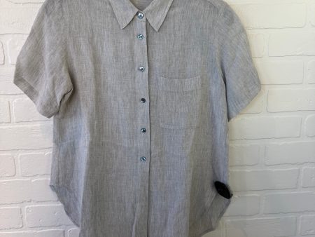 Top Short Sleeve By Theory In Grey, Size: S Online now