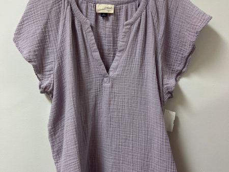 Top Short Sleeve By Universal Thread In Purple, Size: Xl Hot on Sale