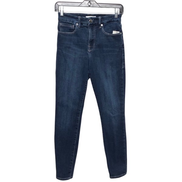 Jeans Cropped By Good American In Blue Denim, Size:2 Fashion