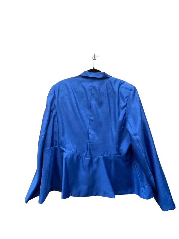 Blazer By Clothes Mentor In Blue, Size: 3x Online Sale