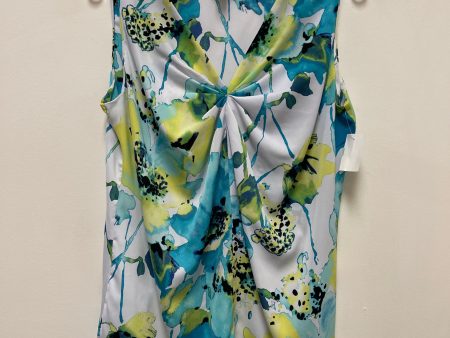 Blue & Green Top Sleeveless Worthington, Size L Supply