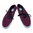 Shoes Sneakers By Vans In Maroon, Size: 10 Online now