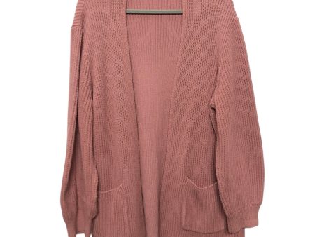 Sweater Cardigan By Madewell In Mauve, Size:Xl For Sale