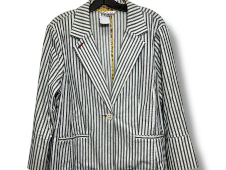 Blazer By Cabi In Striped Pattern, Size: 16 Hot on Sale