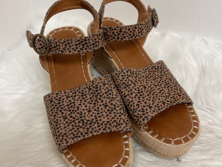 Animal Print Sandals Heels Platform Universal Thread, Size 9.5 Online Sale