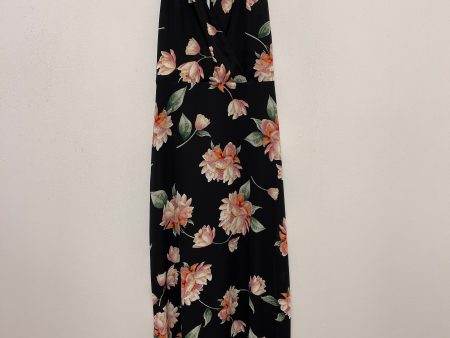 Black & Cream Dress Casual Maxi Lush, Size S Online Sale