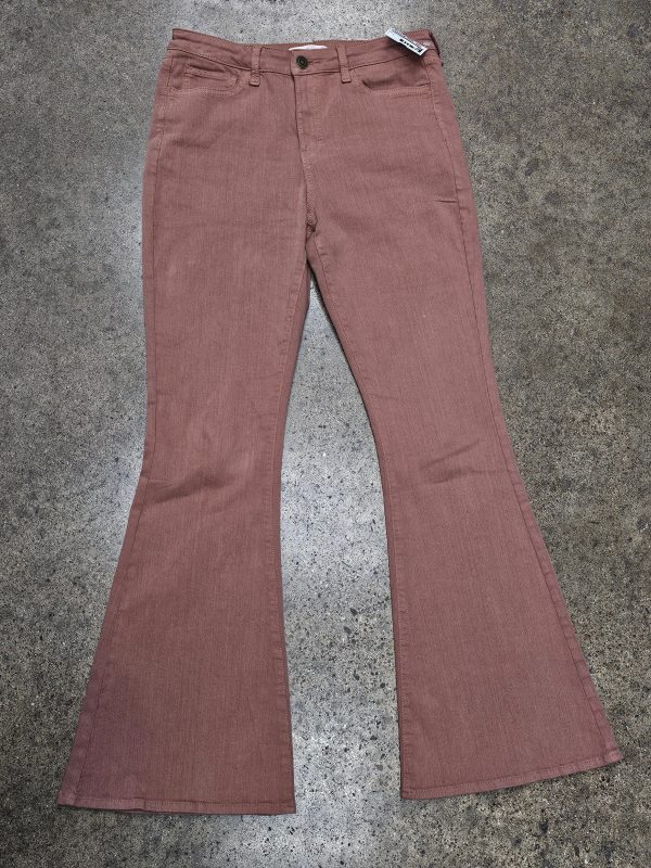 Jeans Flared By So In Brown, Size:8 Online