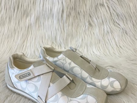 Shoes Designer By Coach In Grey & White, Size: 10 Cheap