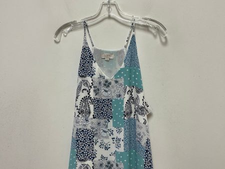 Blue & Green Top Sleeveless Loft, Size S Online Sale