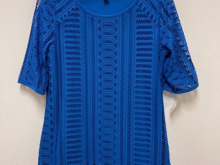 Blue Top Short Sleeve Dana Buchman, Size S For Cheap