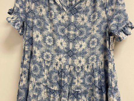 Blue & White Top Short Sleeve Beachlunchlounge, Size Xs Sale