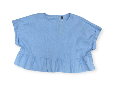 Top Short Sleeve By Shein In Blue, Size: 4x Hot on Sale