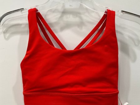 Athletic Bra By Lululemon In Red, Size: 4 on Sale